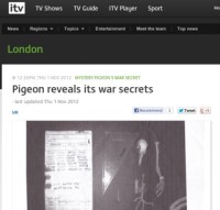 ITV London / pigeon secret story