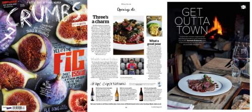 Crumbs magazine coverage for Wiltshire Pear Tree Inn PR launch