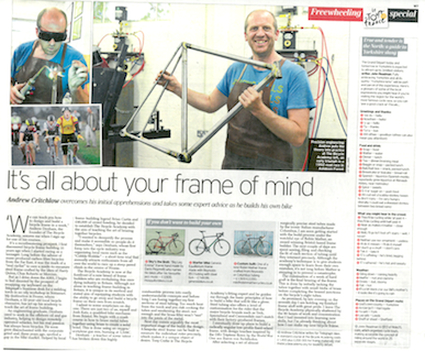 The Bicycle Academy hits The Telegraph's Tour de France Weekend supplement